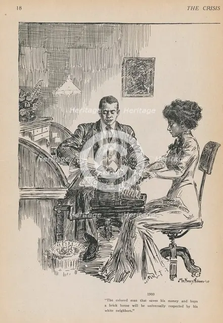 The colored man that saves his money...., 1911. Creator: John Henry Adams.