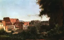 The Colosseum: View from the Farnese Gardens Rome, 1826. Artist: Jean-Baptiste-Camille Corot