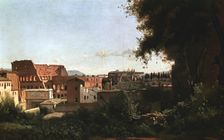 The Colosseum: View from the Farnese Gardens Rome, 1826. Artist: Jean-Baptiste-Camille Corot