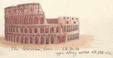 The Colosseum, Rome - AD 70-82 (1951). Creator: Shirley Markham