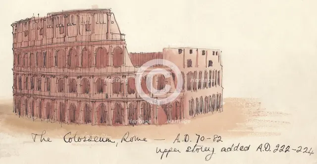 'The Colosseum, Rome - AD 70-82', (1951). Creator: Shirley Markham.