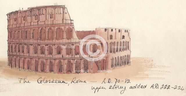 'The Colosseum, Rome - AD 70-82', (1951). Creator: Shirley Markham.