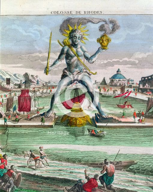 The Colossus of Rhodes, 18th century. Creator: Georg Balthasar Probst.
