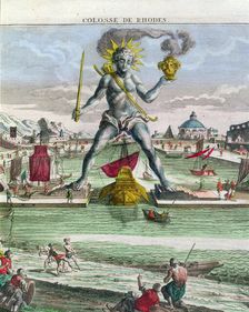 The Colossus of Rhodes, 18th century. Artist: Georg Balthasar Probst