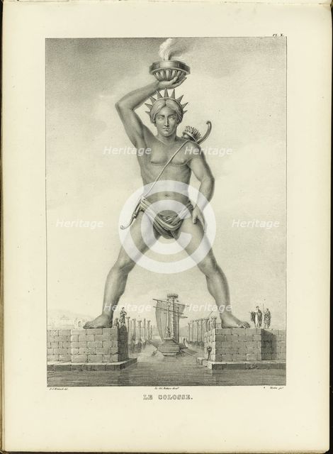 The Colossus of Rhodes. Artist: Witdoeck, Petrus Josephus (1803-1840)
