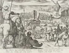 The Colossus of Rhodes, published 1610. Creator: Antonio Tempesta