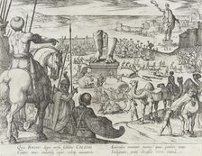 The Colossus of Rhodes, published 1610. Creator: Antonio Tempesta