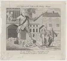 The Colossus of the North; or the Striding Boreas, December 1, 1774., December 1, 1774. Creator: Anon