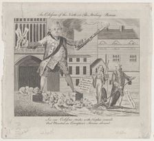 The Colossus of the North; or the Striding Boreas, December 1, 1774., December 1, 1774. Creator: Anon
