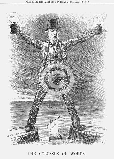 'The Colossus of  Words', 1879. Creator: Joseph Swain.