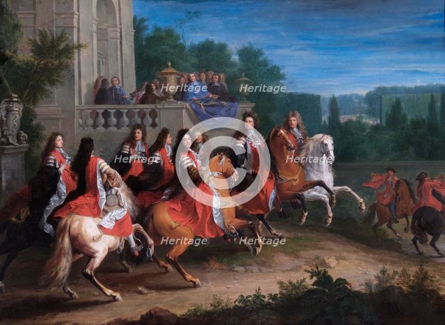 'The Colbert family', c1680-c1683. Artist: Adam Frans van der Meulen.