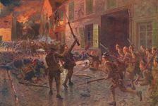 The Coldstream Guards at Landrecies, August, 1914 1915 (1928). Artist: William Barnes Wollen