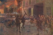 The Coldstream Guards at Landrecies, August, 1914 1915 (1928). Artist: William Barnes Wollen