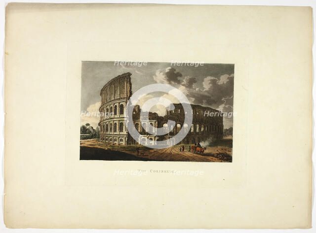 The Coliseum, plate fifteen from the Ruins of Rome, published 1796/98. Creator: Matthew Dubourg.