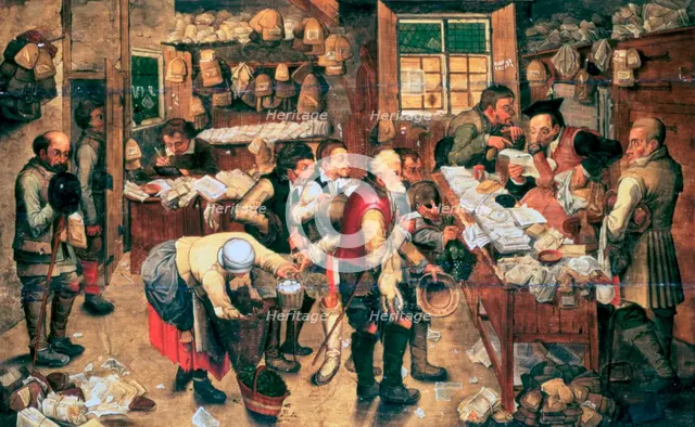 'The Collector of Tithes', 1618. Artist: Pieter Brueghel the Younger