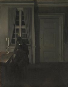 The Collector of Coins. Artist: Hammershøi, Vilhelm (1864-1916)