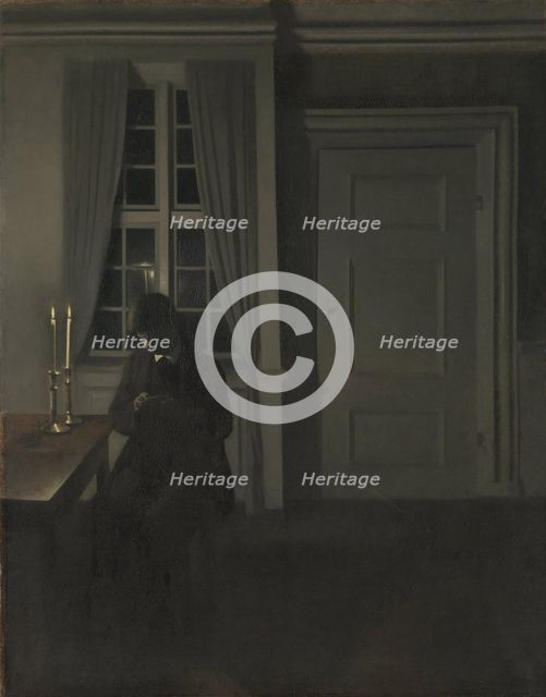 The Collector of Coins. Artist: Hammershøi, Vilhelm (1864-1916)