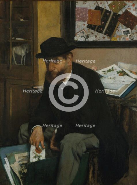 The Collector of Prints, 1866. Creator: Edgar Degas.