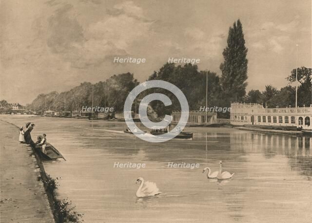 'The College Barges at Oxford', 1902. Artist: Unknown.