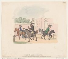 The College Gate, May 1, 1803., May 1, 1803. Creator: Thomas Rowlandson