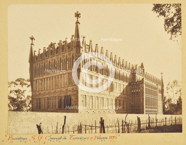 The College of Saint Teresa (Col·legi de les Teresianes) in Barcelona, designed by Antoni... 1895. Creator: Mas y Ginestà, Adolf (1861-1936).
