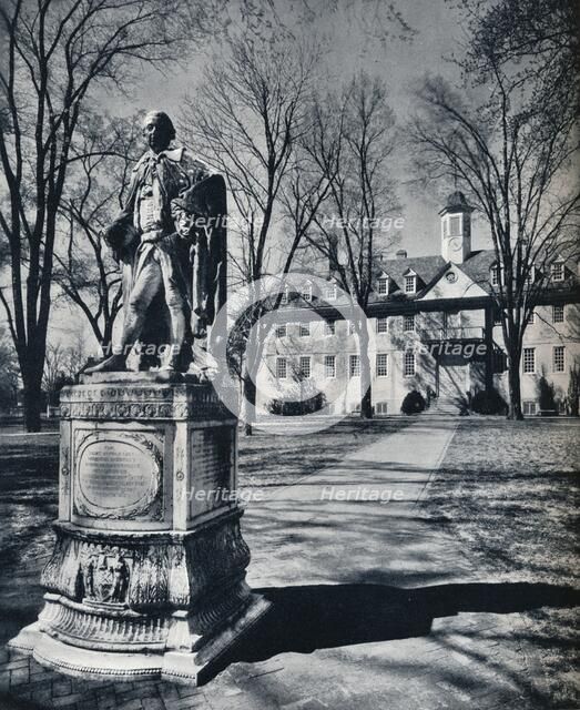 'The College of William and Mary', c1938. Artist: Unknown.