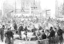 The Colliery Riots in Yorkshire: examination of the prisoners, 1870. Creator: Unknown