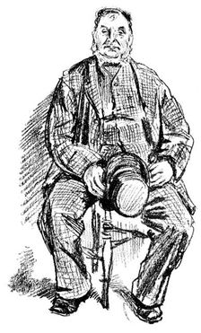The Colliery Strike and the London Coal Exchange: captain of a collier brig, 1890. Creator: Unknown