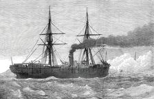 The Collision in Dover Bay: the Franconia backing from the Strathclyde, 1876. Creator: Unknown