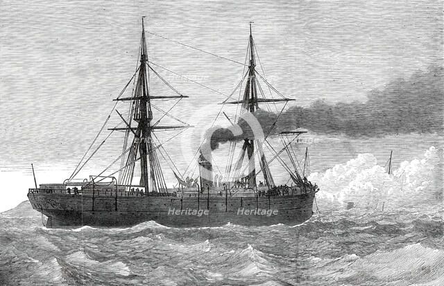 The Collision in Dover Bay: the Franconia backing from the Strathclyde, 1876. Creator: Unknown.