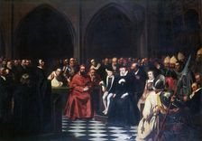 The Colloquy of Poissy in 1561 c1855-1912. Artist: Tony Robert-Fleury