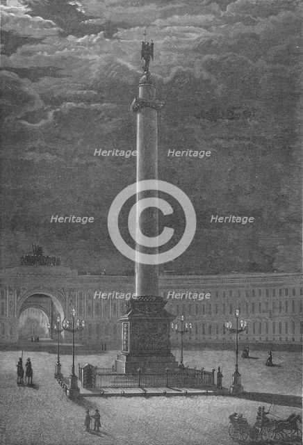 'The Column Alexander, St. Peterssburg', c1900. Artist: Unknown.
