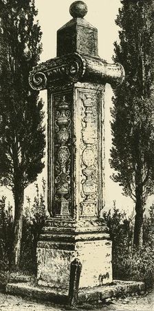 "The Column of the French," Ravenna, Erected to the Memory of Gaston De Foix 1890. Creator: Unknown