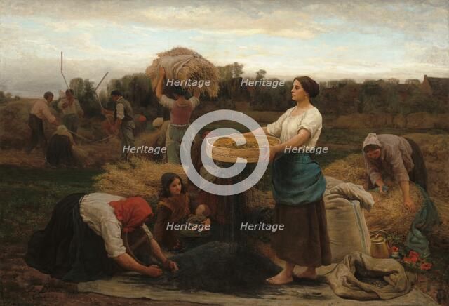 The Colza (Harvesting Rapeseed), 1860. Creator: Jules Breton.