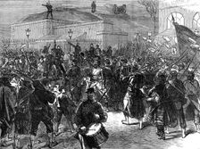 The Commune in Paris: Communists...going out to fight the troops from Versailles, 1871. Creator: Unknown