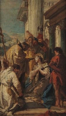 The Communion of Saint Lucy, c1748. Creator: Tiepolo, Giambattista (1696-1770)