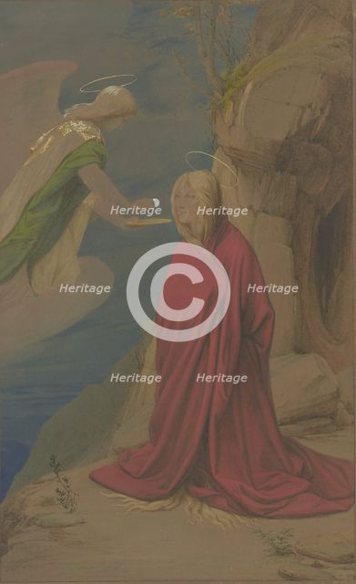 The Communion of Saint Mary Magdalene, 1853. Creator: Eduard von Steinle.