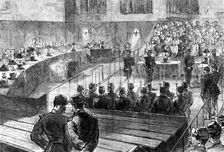 The Communist Trials at Versailles: the court cleared - reading the sentence, 1871. Creator: Unknown