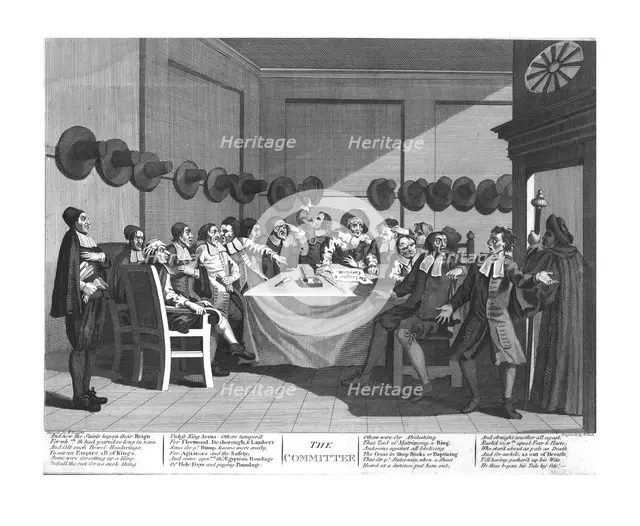 'The Committee', 1725, (early 19th century). Creator: T Cooke.