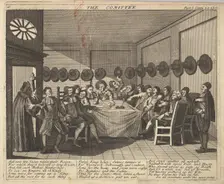 The Committee (Plate 10: Illustrations to Samuel Butler's Hudibras), 1725-30 (?). Creator: Unknown