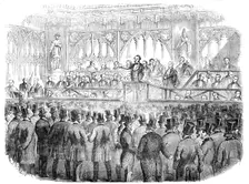 The Common Hall on Corporation Reform, in Guildhall, 1856. Creator: Henry Fitzcook
