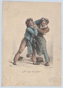The Comb Punch, 1822. Creator: Louis Leopold Boilly