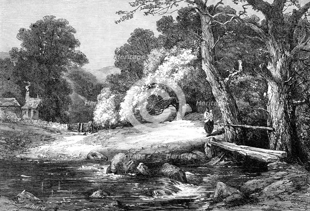 "The Combe Farm," by G. Chester, in the Royal Academy Exhibition, 1864. Creator: Mason Jackson.