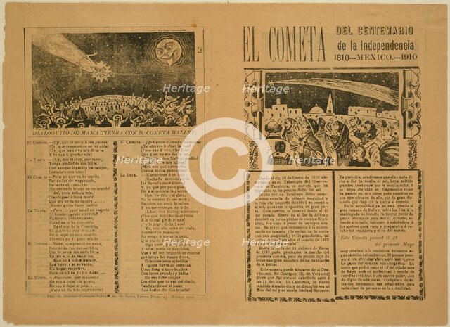 The Comet, 1899, printed 1910. Creator: José Guadalupe Posada.