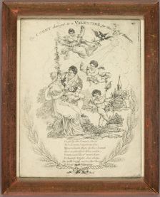 The Comet Change to a Valentine for the 14th of February (valentine), c. 1830. Creator: Unknown