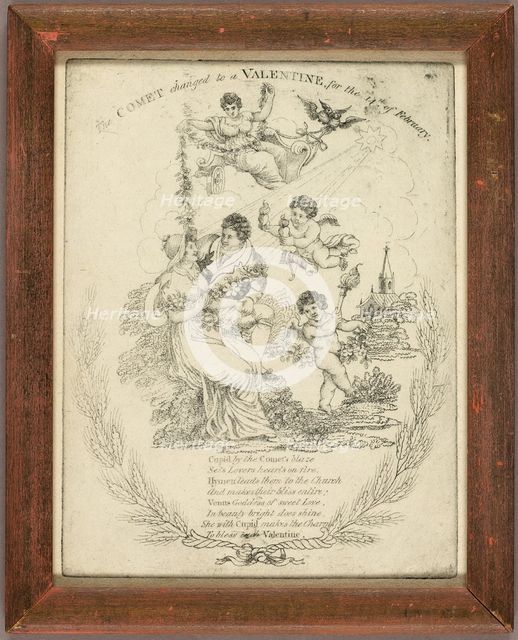 The Comet Change to a Valentine for the 14th of February (valentine), c. 1830. Creator: Unknown.