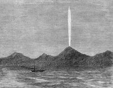 The Comet in the Southern Hemisphere, as viewed from the Wellington, Queen Charlotte's Sound, 1880. Creator: Unknown