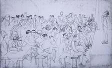 The comedian's rest home, 1916. Artist: Polyakov, Sergei Alexandrovich (1874-1948)