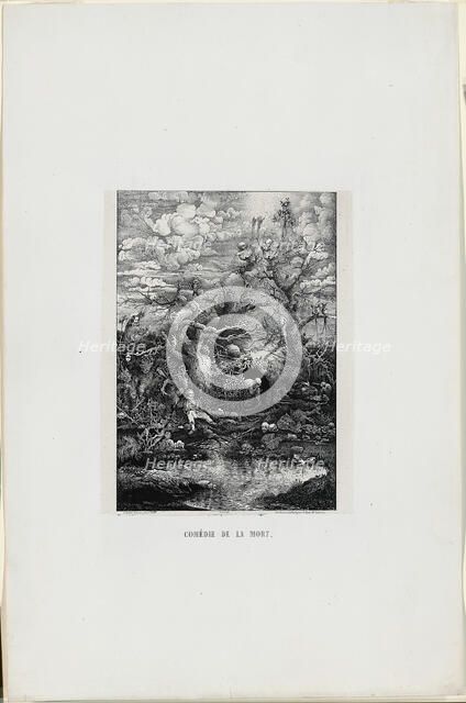 The Comedy of Death, 1854. Creator: Rodolphe Bresdin.