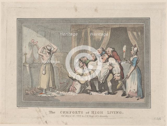 The Comforts of High Living, December 16, 1794., December 16, 1794. Creator: Unknown.